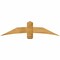 Ekena Millwork Bellingham Rough Sawn Timber Gable Bracket, Western Red Cedar, 60"W x 15"H x 2"D x 6"F, 6/12 Pitch GBW060X15X0206BEL00RWR - alternate 1